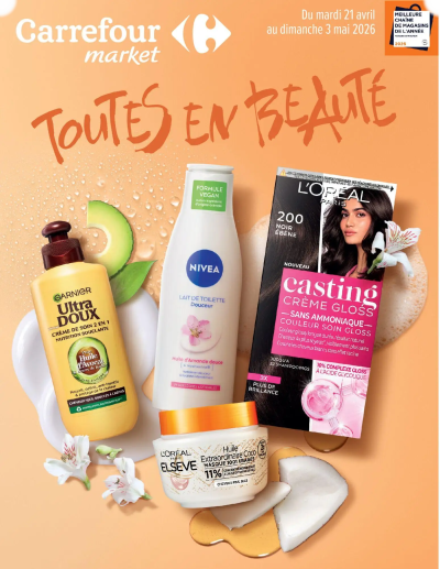 Carrefour Market catalogue beaute de la boutique Carrefour Market valable du 21/04/2026 des dernières annonces