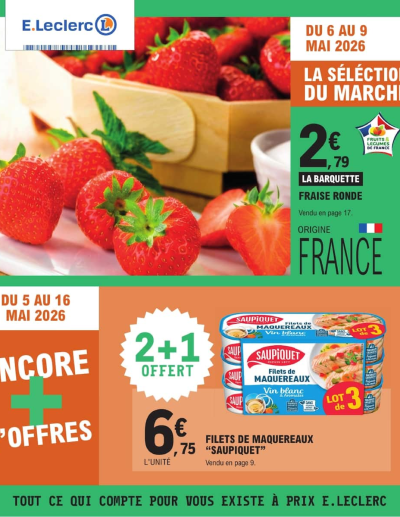  Catalogue TOUT CE QUI COMPTE POUR VOUS EXISTE À PRIX E.LECERC des dernières annonces