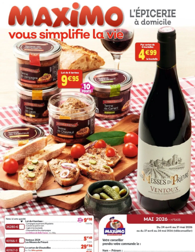 Maximo catalogue epicerie de la boutique Maximo valable du 27/04/2026 des dernières annonces