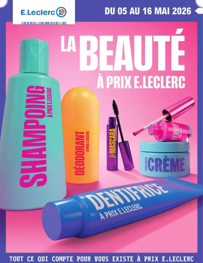 E.Leclerc - Beaute printemps de la boutique E.Leclerc valable du 05/05/2026 des dernières annonces