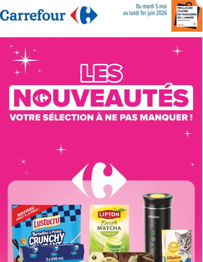 Carrefour Les nouveautés de mai de la boutique Carrefour valable du 05/05/2026 des dernières annonces