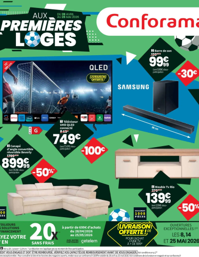  Catalogue Conforama prospectus de la boutique Conforama valable du 28/04/2026 des dernières annonces