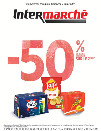 -50% DE REMISE IMMÉDIATE SUR LE 2ÈME