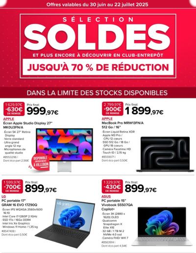 Costco des dernières annonces