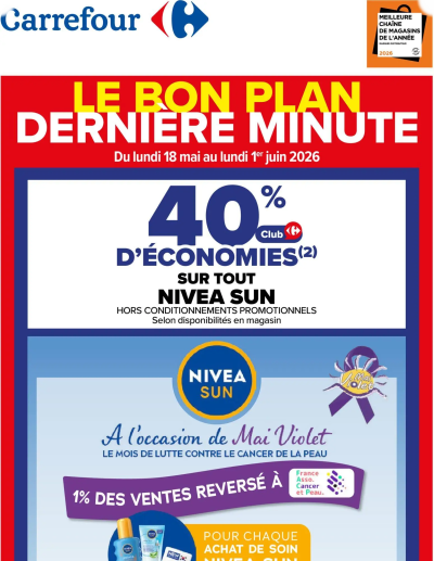 Carrefour Le bon plan derniere minute de la boutique Carrefour valable du 18/05/2026 des dernières annonces