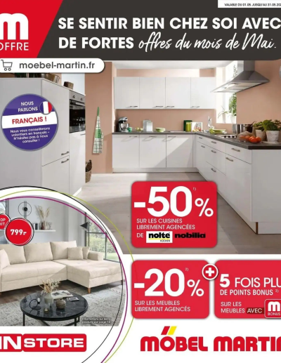 Möbel Martin: Offres hebdomadaires de la boutique Möbel Martin valable du 01/05/2026 des dernières annonces