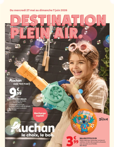 Auchan Plein air jeux de jardin de la boutique Auchan valable du 27/05/2026 des dernières annonces