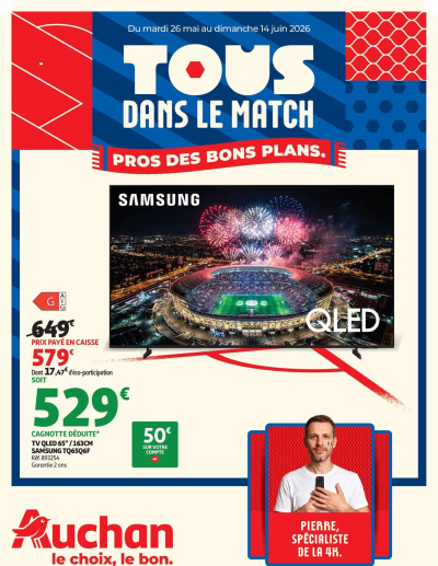 Auchan Téléviseurs & high-tech de la boutique Auchan valable du 26/05/2026 des dernières annonces