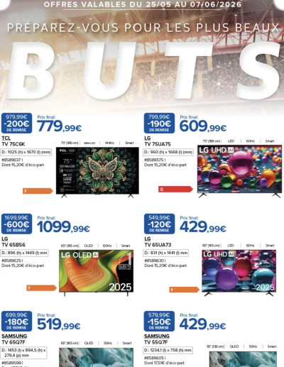  Catalogue Costco Préparez-vous pour les plus beaux buts de la boutique Costco valable du 25/05/2026 des dernières annonces