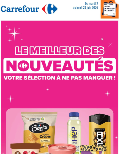 Carrefour Les nouveautés de juin de la boutique Carrefour valable du 02/06/2026 des dernières annonces