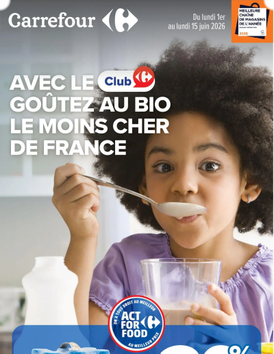 Carrefour Goûtez AU bio de la boutique Carrefour valable du 01/06/2026 des dernières annonces