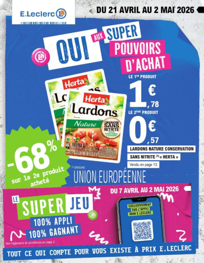 E. Leclerc des dernières annonces