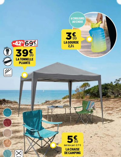  Catalogue Centrakor catalogue Camping + Tables estivales de la boutique Centrakor valable du 01/06/2026 des dernières annonces