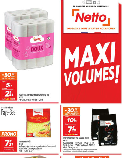 Netto des dernières annonces