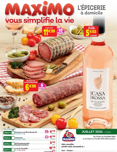 Maximo catalogue epicerie de la boutique Maximo valable du 22/06/2026 des dernières annonces