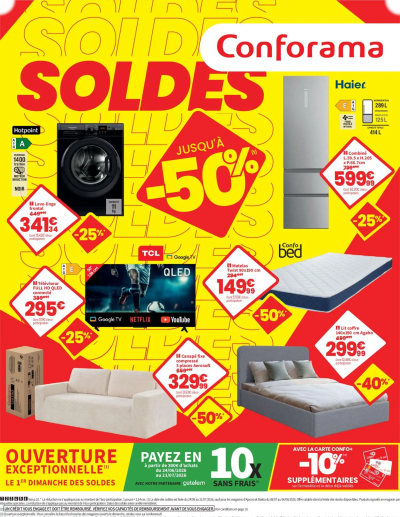 Conforama prospectus de la boutique Conforama valable du 24/06/2026 des dernières annonces