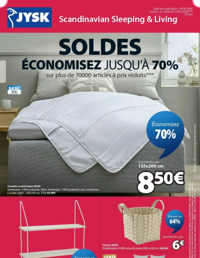  Catalogue Jysk soldes de la boutique Jysk valable du 24/06/2026 des dernières annonces