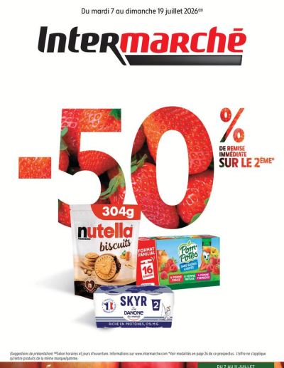 -50% DE REMISE IMMÉDIATE SUR LE 2ÈME