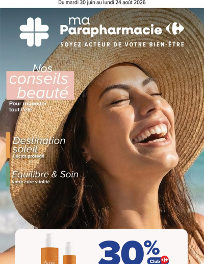 Carrefour Parapharmacie, beauté, santé et bien-être de la boutique Carrefour valable du 30/06/2026 des dernières annonces