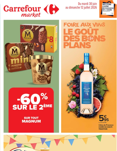 Carrefour Market Foire aux vins de la boutique Carrefour Market valable du 30/06/2026 des dernières annonces