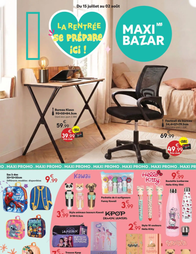 Maxi Bazar - Brochure de la boutique Maxi Bazar valable du 15/07/2026 des dernières annonces