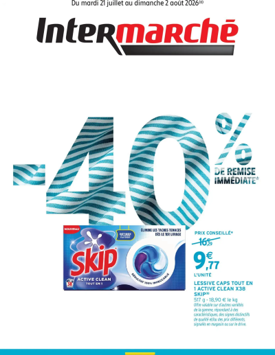  Catalogue Intermarché - Découvrez nos offres de la semaine de la boutique Intermarché valable du 21/07/2026 des dernières annonces