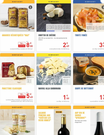 Grand Frais des dernières annonces