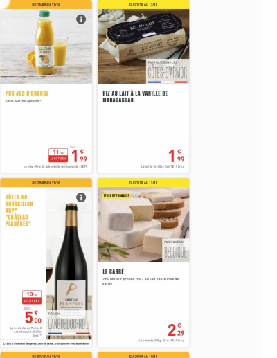 Grand Frais des dernières annonces