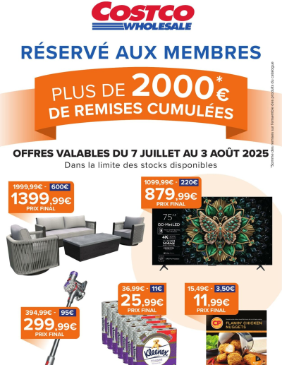 Costco des dernières annonces