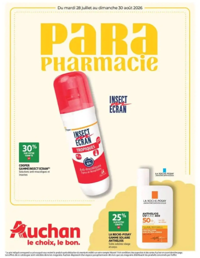 Auchan Parapharmacie, beauté de la boutique Auchan valable du 28/07/2026 des dernières annonces