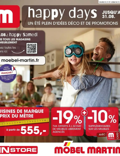 Möbel Martin Happy Days de la boutique Möbel Martin valable du 31/07/2026 des dernières annonces