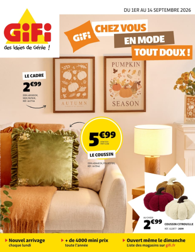 GiFi CHEZ VOUS EN MODE TOUT DOUX !