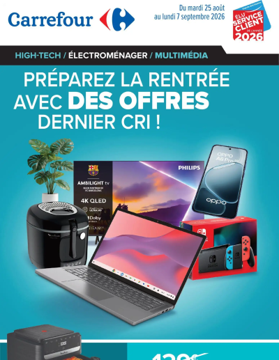 Carrefour Préparez la rentrée avec des offres dernier cri de la boutique Carrefour valable du 25/08/2026 des dernières annonces