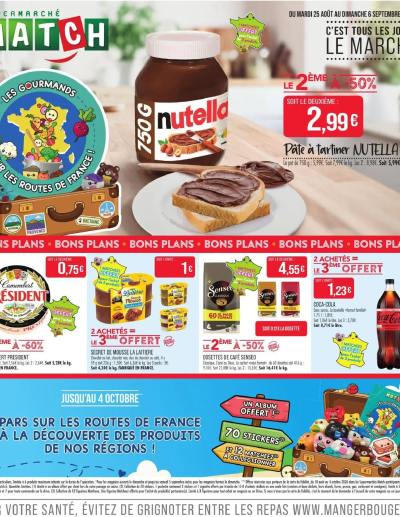 Match Supermarché catalogue de la boutique Match Supermarché valable du 25/08/2026 des dernières annonces