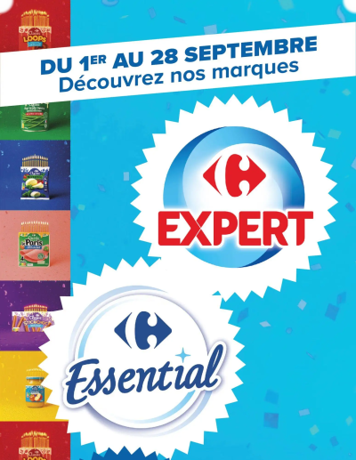 Carrefour Découvrez les marques Carrefour Expert & Essential de la boutique Carrefour valable du 01/09/2026 des dernières annonces