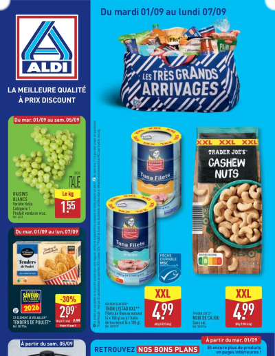  Catalogue Aldi catalogue de la boutique Aldi valable du 01/09/2026 des dernières annonces