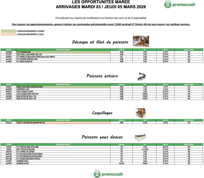 Promocash catalogue du 03/03 – page 1