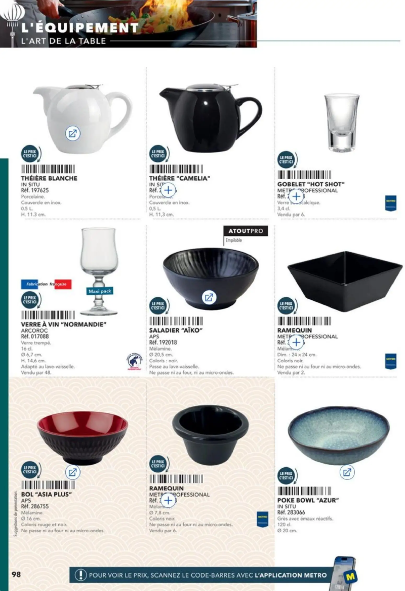 Metro catalogue du 28/08 – page 98