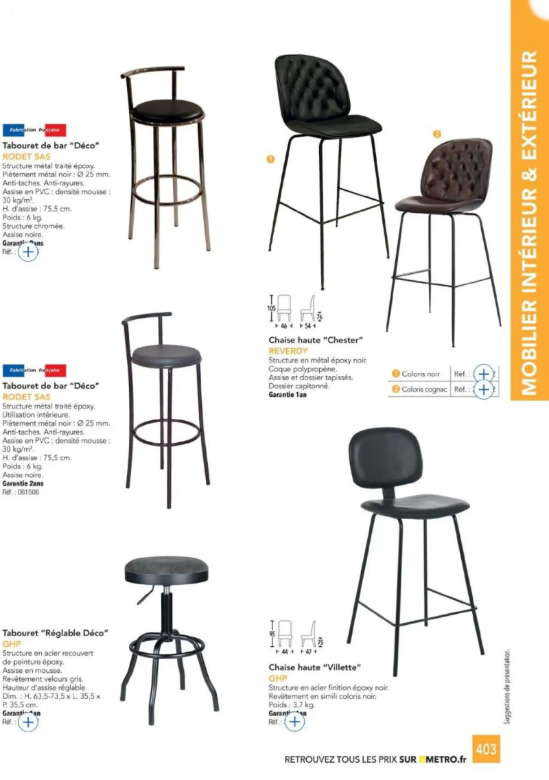 Metro catalogue du 01/01 – page 403