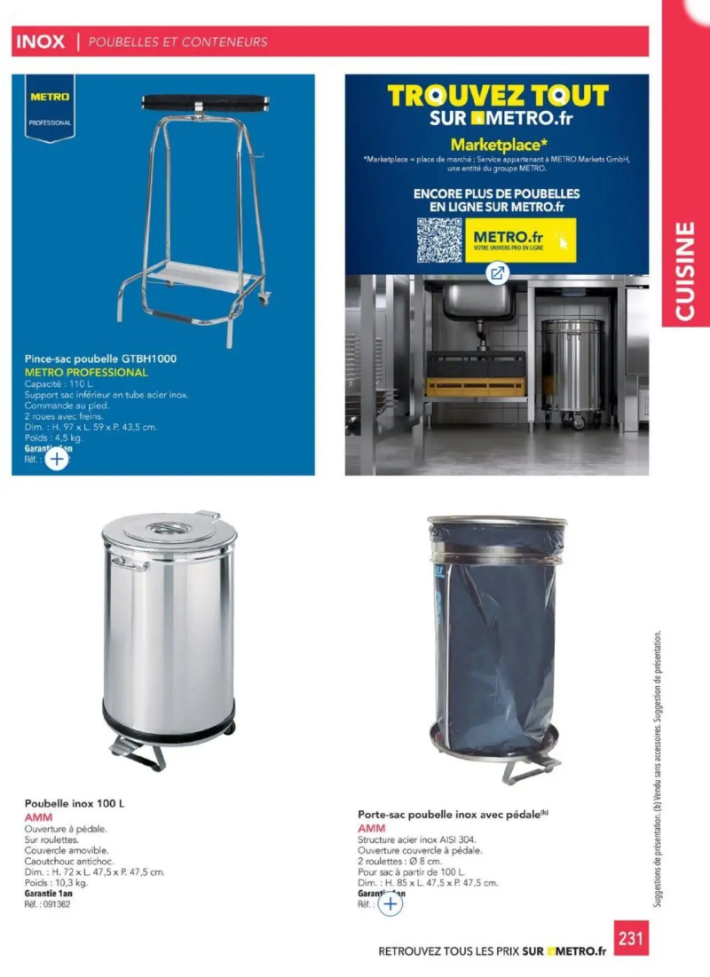 Metro catalogue du 01/01 – page 231