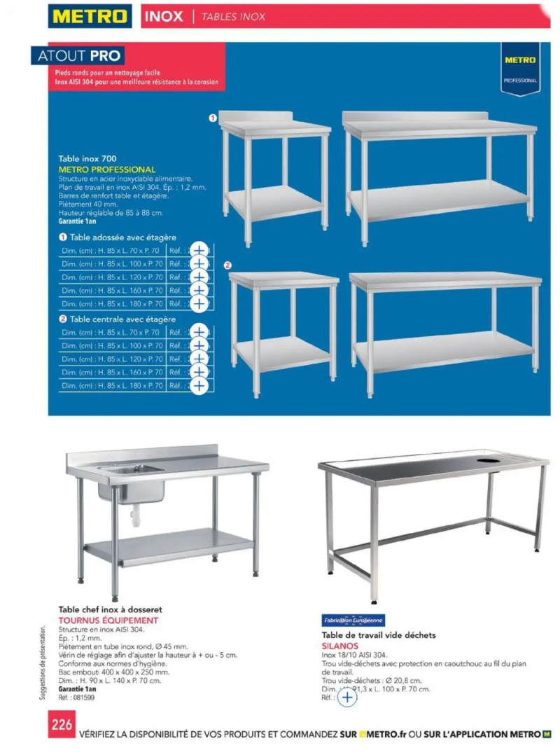 Metro catalogue du 01/01 – page 226