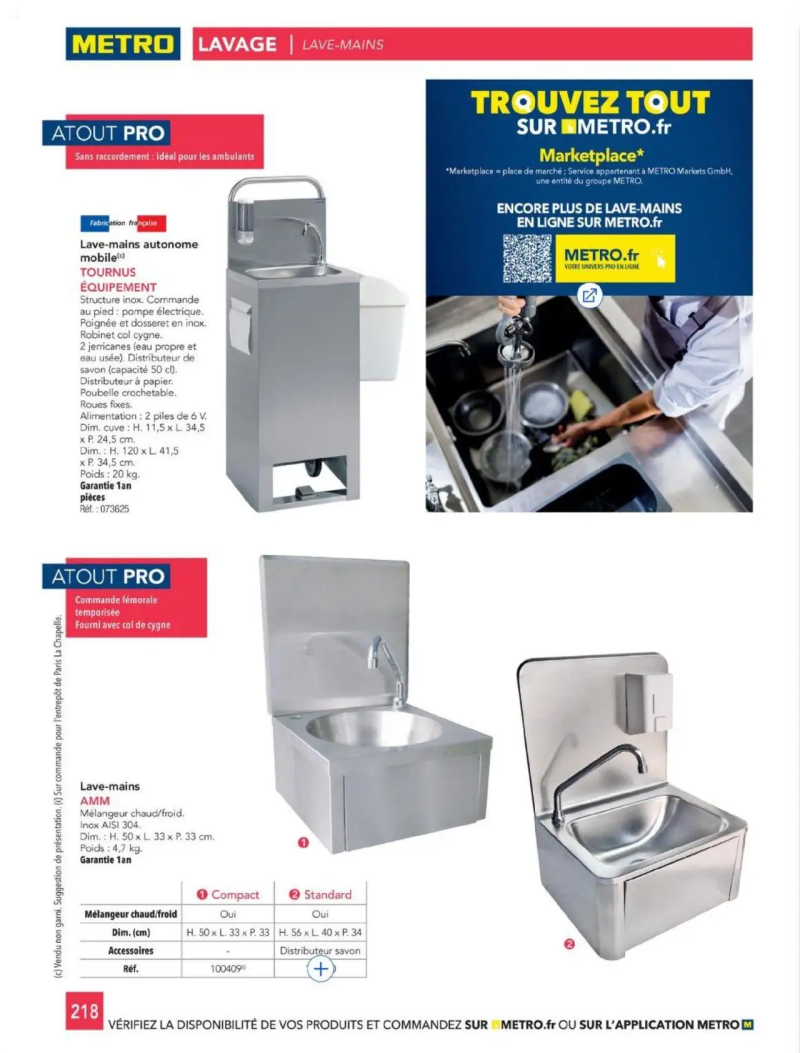 Metro catalogue du 01/01 – page 218
