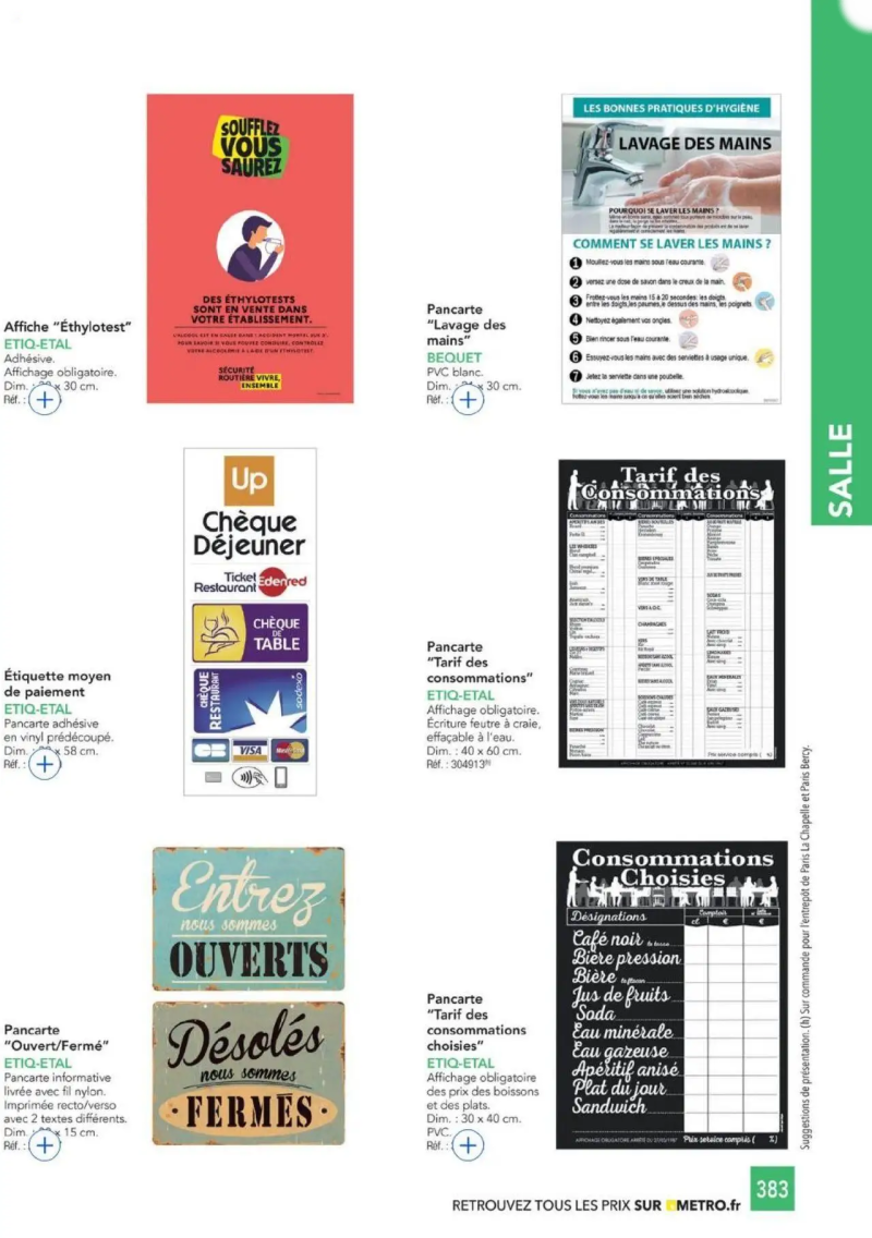 Metro catalogue du 01/01 – page 383