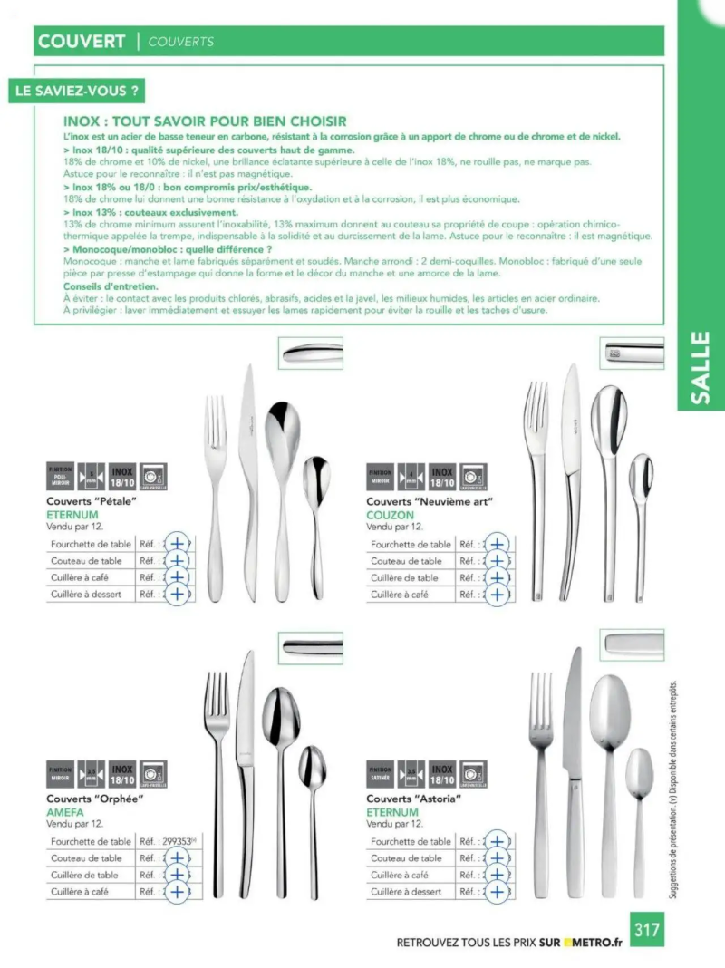Metro catalogue du 01/01 – page 317