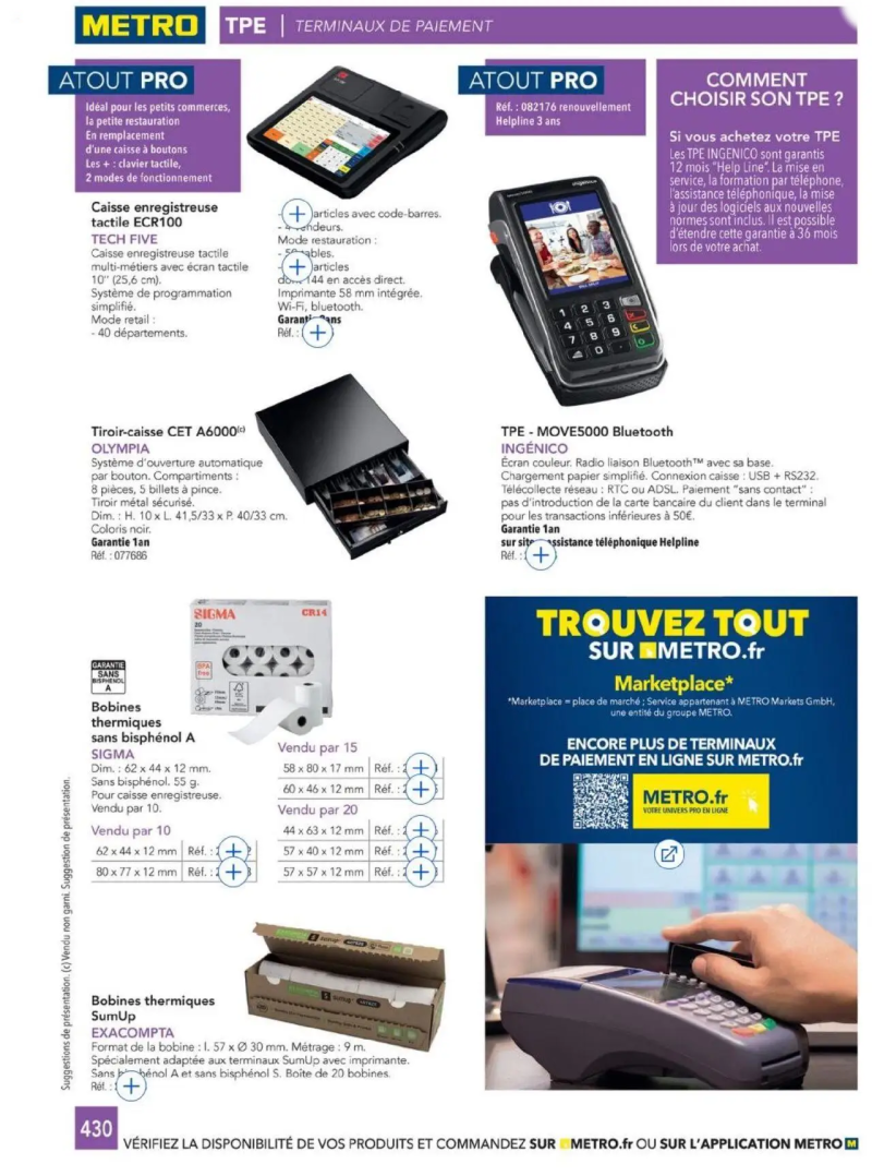Metro catalogue du 01/01 – page 430