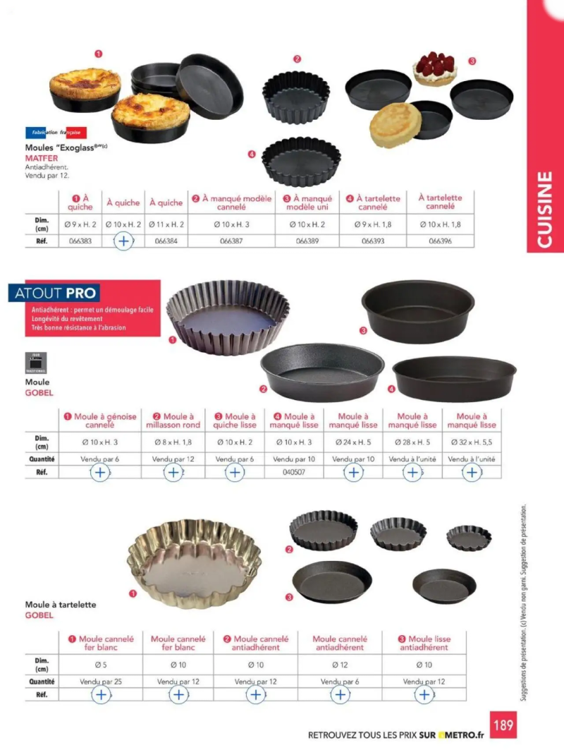 Metro catalogue du 01/01 – page 189