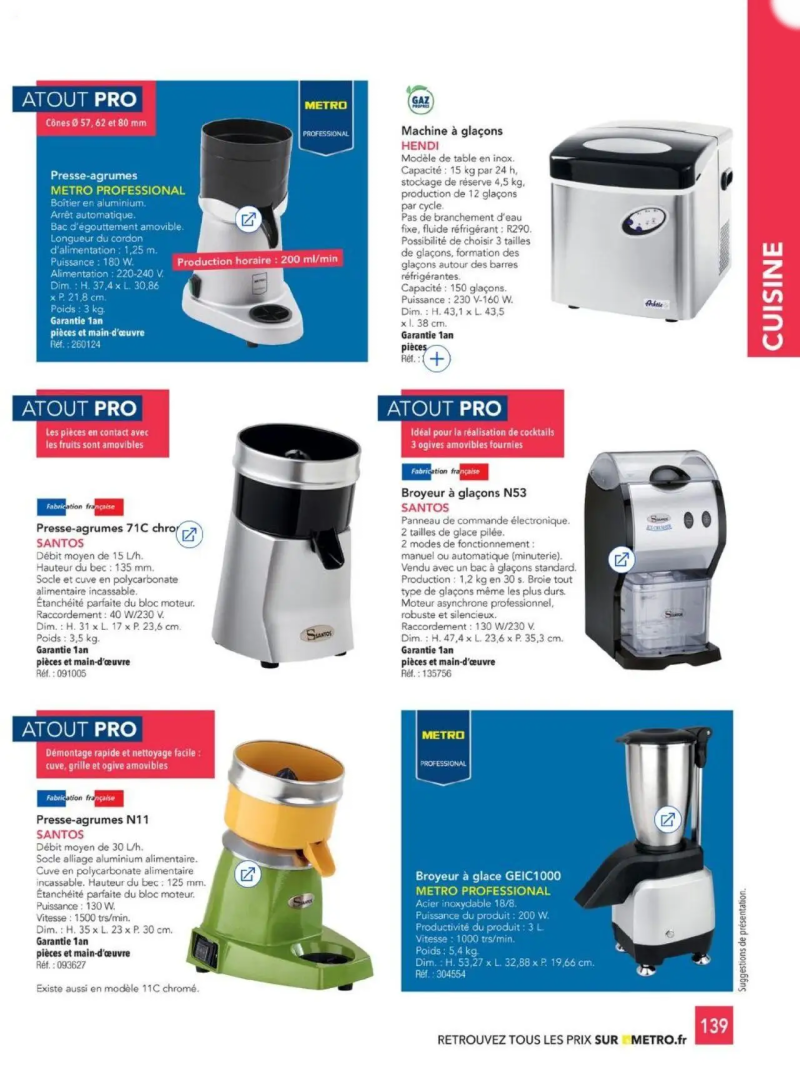 Metro catalogue du 01/01 – page 139