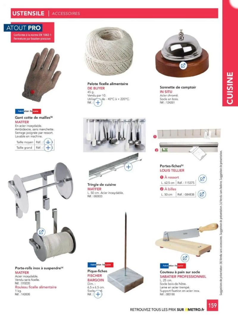 Metro catalogue du 01/01 – page 159