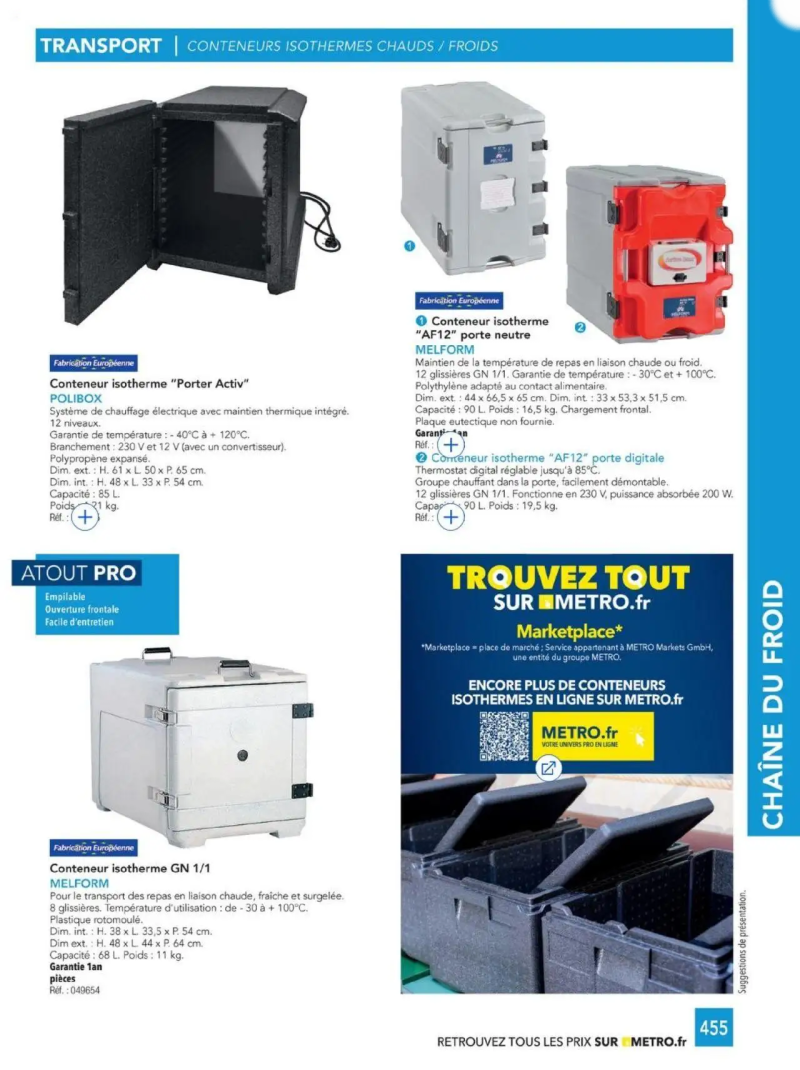 Metro catalogue du 01/01 – page 455
