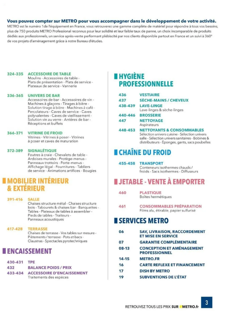 Metro catalogue du 01/01 – page 3